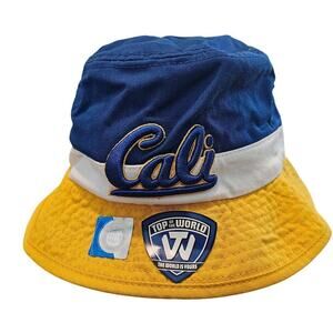 California Golden Bears Cali Bucket Hat Blue Yellow College Sports Y2K Unisex